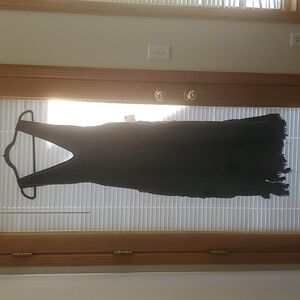 Free People Black Denim Dress